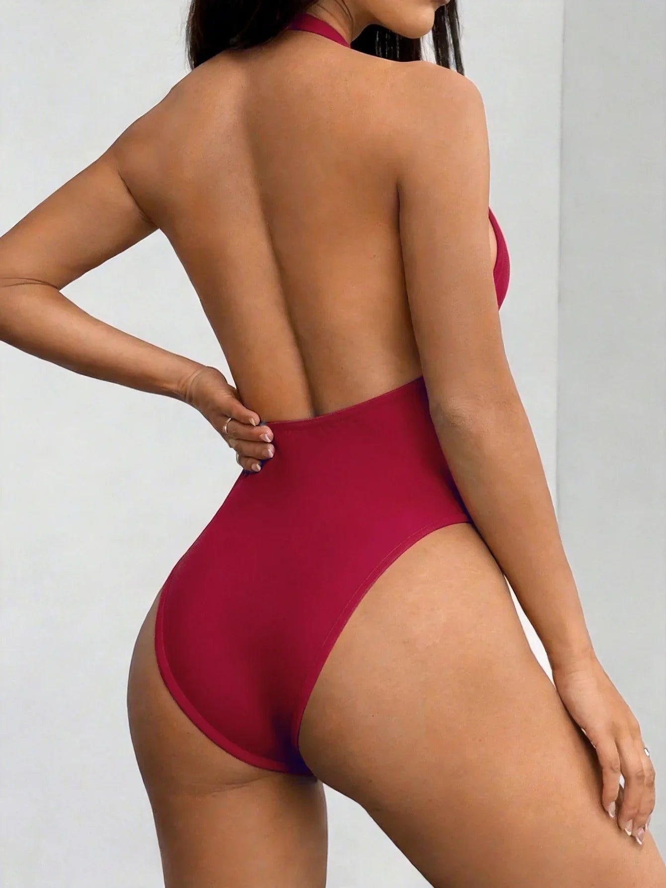 Angela Deep V-Neck Bodysuit