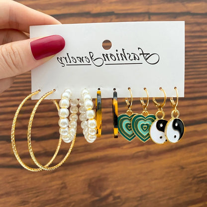 Bohemia Vintage Hoop Earring Set