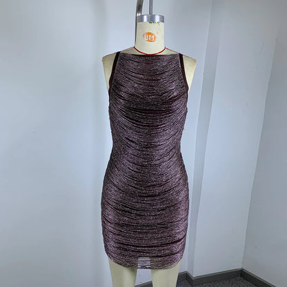 Taja Tassel Bandage Mini Dress