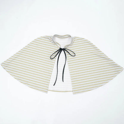 Cape Houndstooth Bodysuit Set