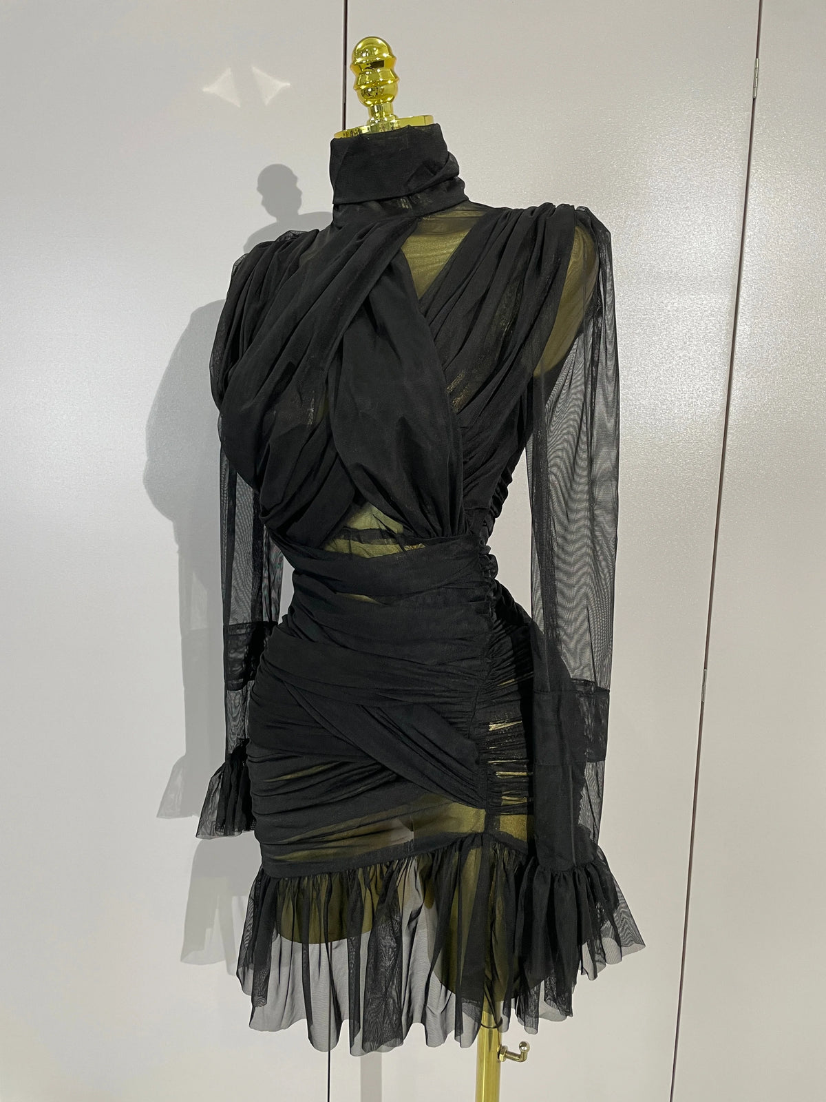 Lexina Ruffle Mini Dress