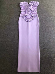 Arana Ruffles Bandage Maxi Dress