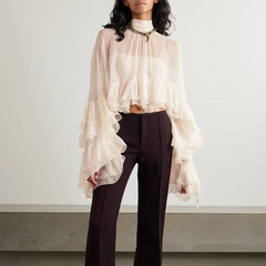 Nina Ruffle Loose Blouse