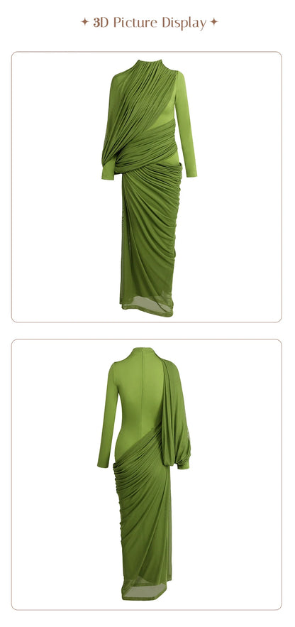 Rosa Pleated Maxi Dress