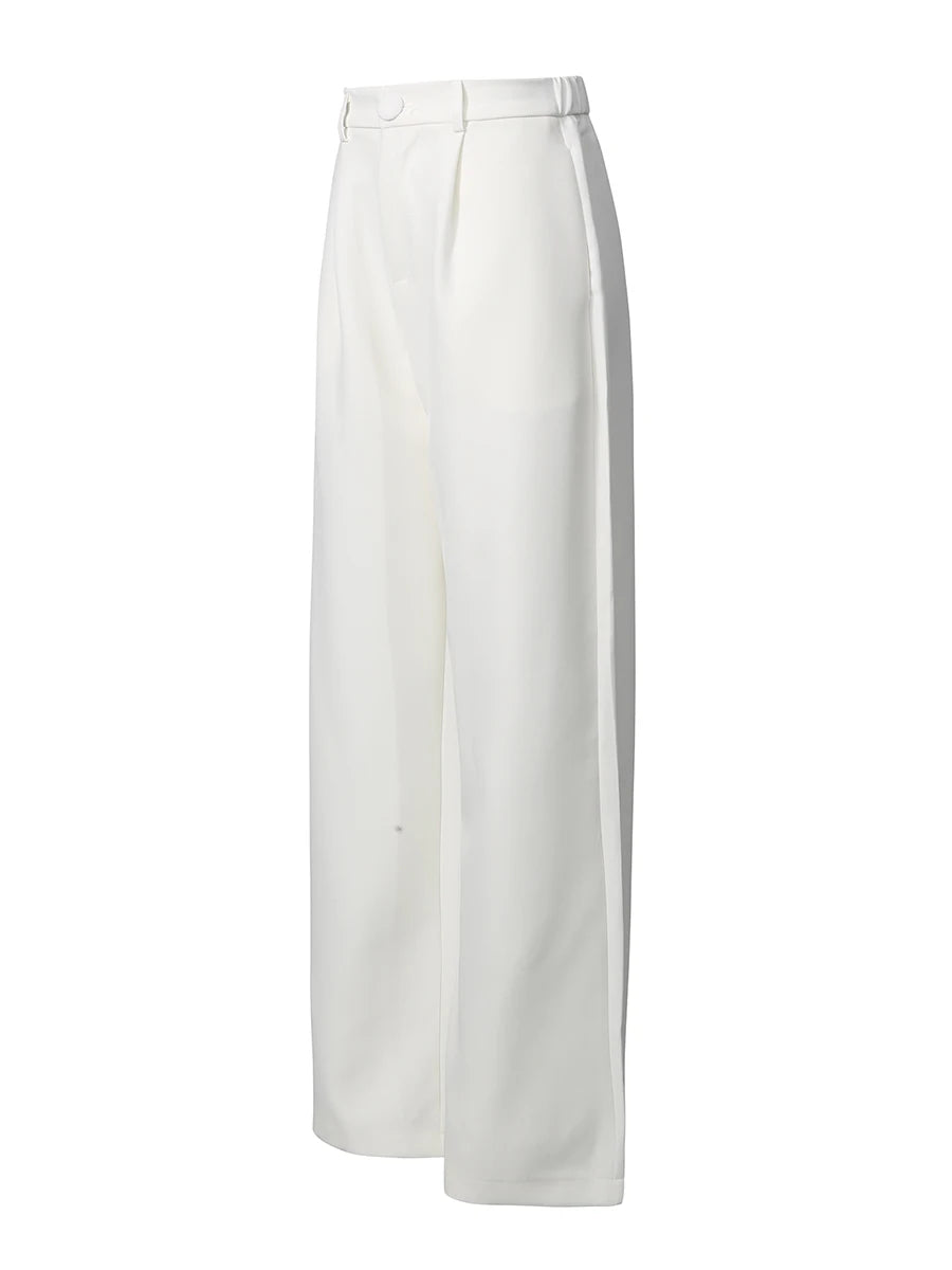 Chic Beaded Blazer Pants Set