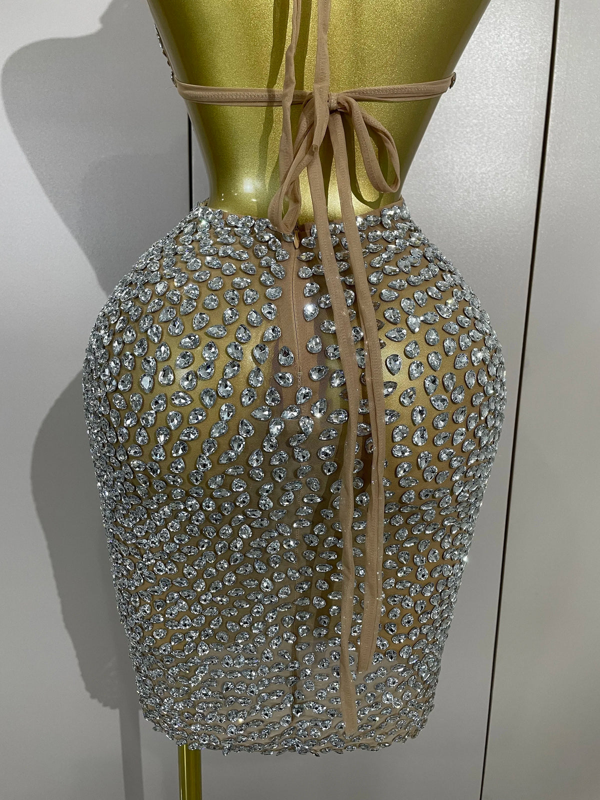 She Sparkle Mesh Mini Dress