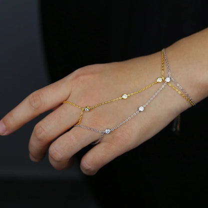 Charm Ring Wrist Bracelet