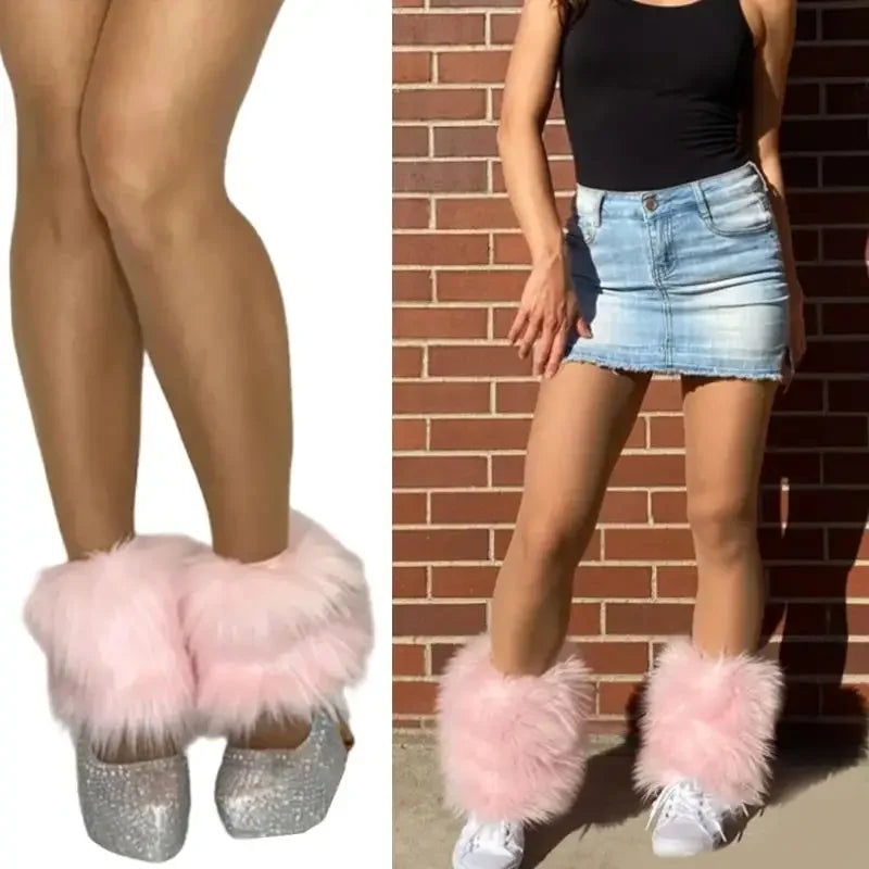 Fur Fuzzy Leg Warmer