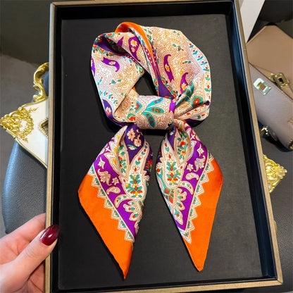 Houndstooth Printed Vintage Headscarf