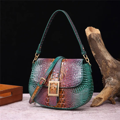 Reptile Pattern Crossbody Bag