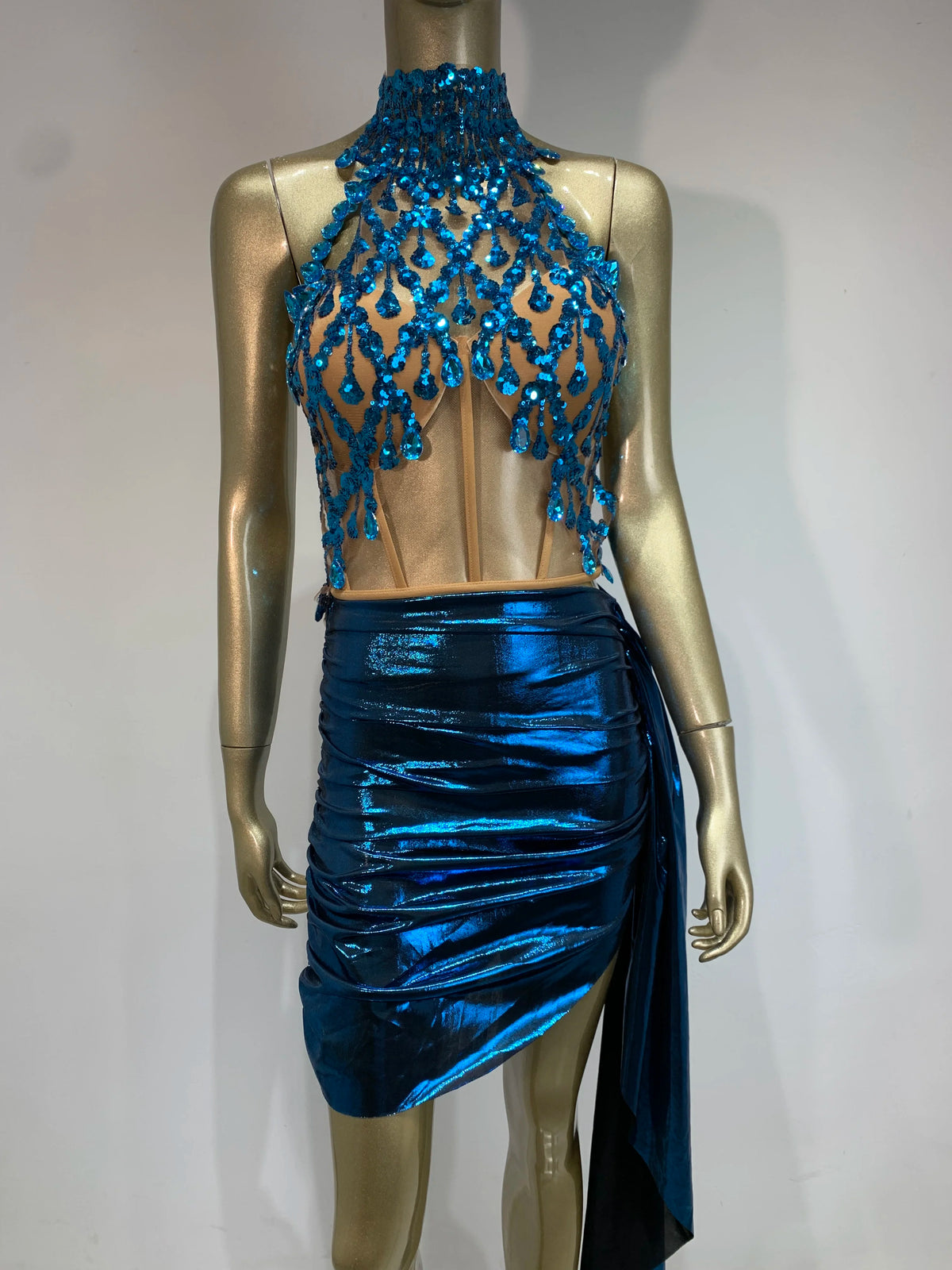 Katrina Sequins Skirt Set