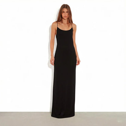 Liza Backless Draped Maxi Dress