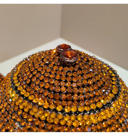 Teapot Rhinestone Clutch Bag