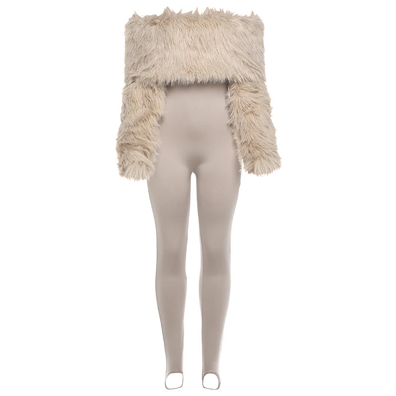 Maya Furry Jumpsuit