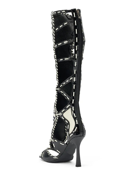 Gladiator Leather High Heels