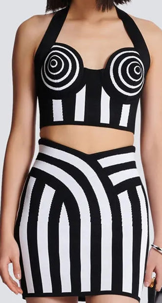 Theresa Bandage Skirt Set