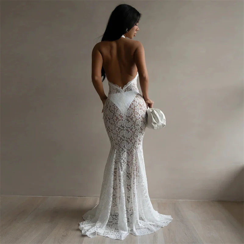 Floral Lace Maxi Dress