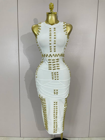 Hollywood Bandage Midi Dress