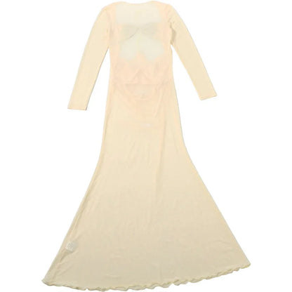 Bryana Mesh Ruched Maxi Dress