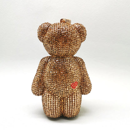 Mini Bear Diamond Clutch Bag