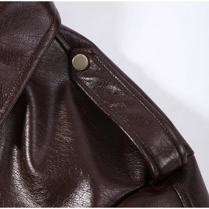 Vintage Leather Biker Jacket