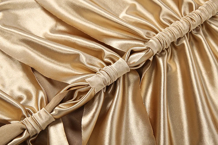 Maddy Ruched Silky Dress