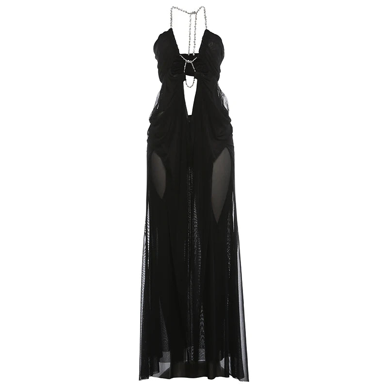 Nina Ruched Maxi Dress