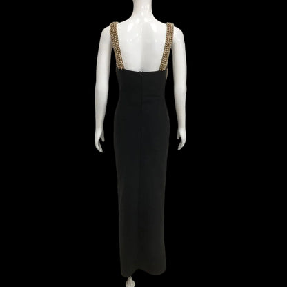 Pearls Embellished Bandage Dress
