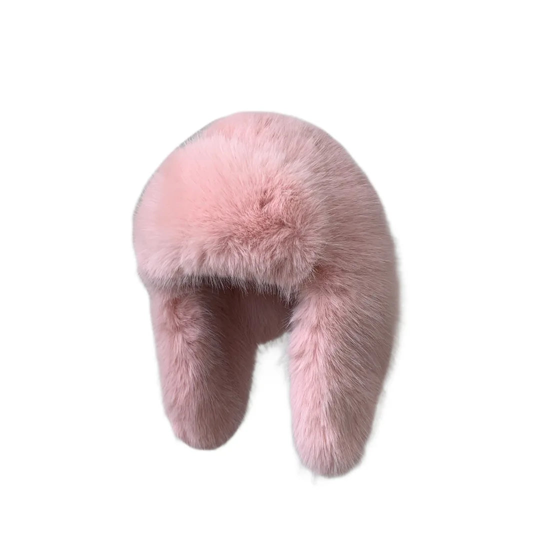 Plush Earflap Fur Hat