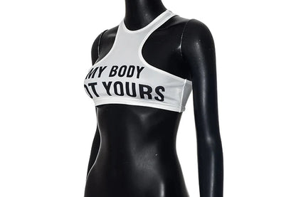 My Body Not Yours Crop Top