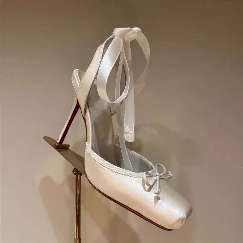 Butterfly-Knot High Heels