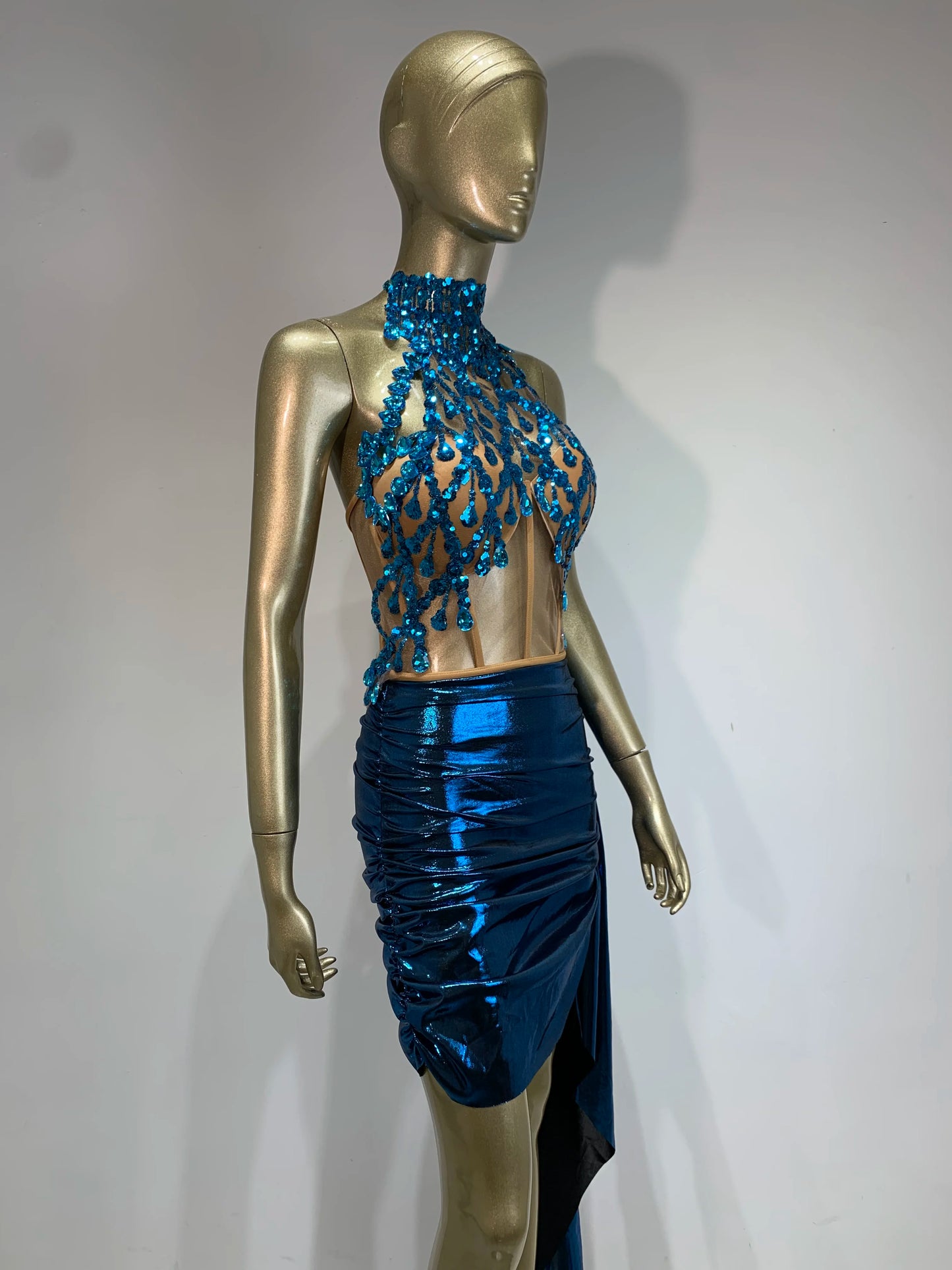Katrina Sequins Skirt Set