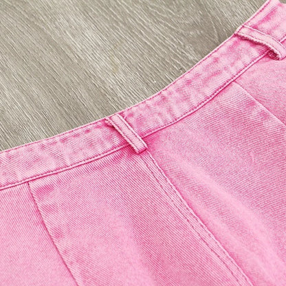 Baby Pink High Waist Jeans