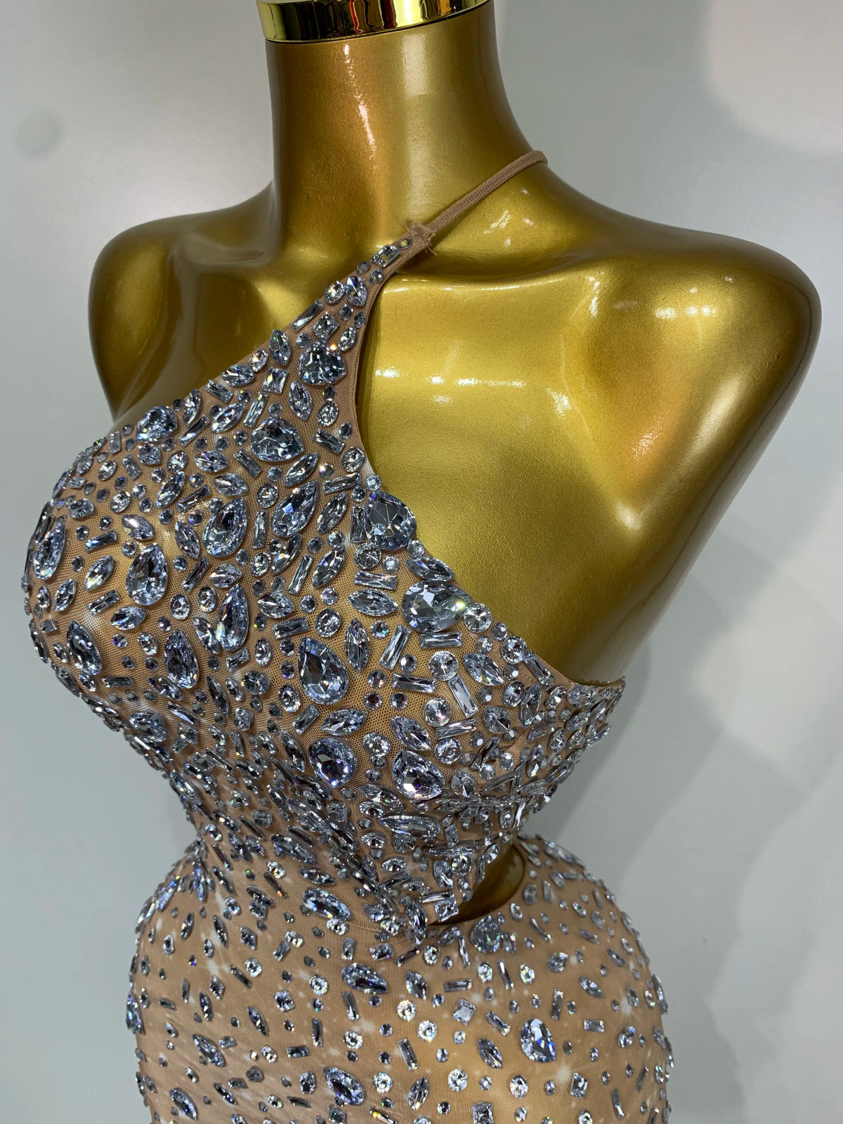 Mila Rhinestone Mini Dress