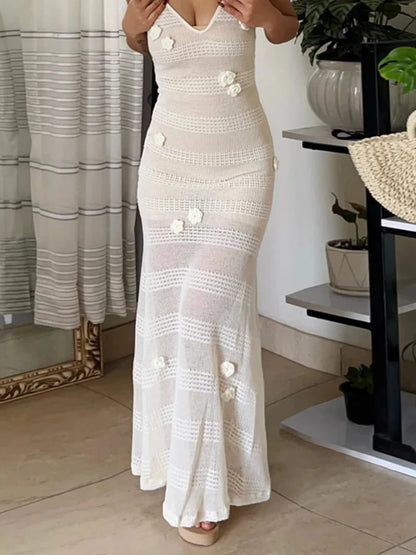 Belle Crochet Maxi Dress