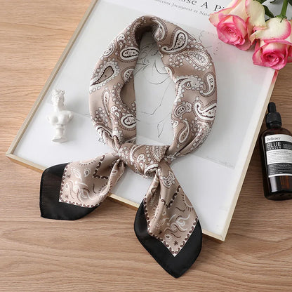 Houndstooth Printed Vintage Headscarf