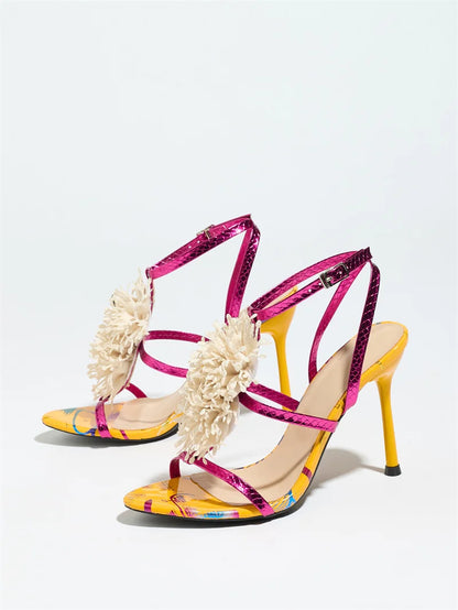 Coral High Heels