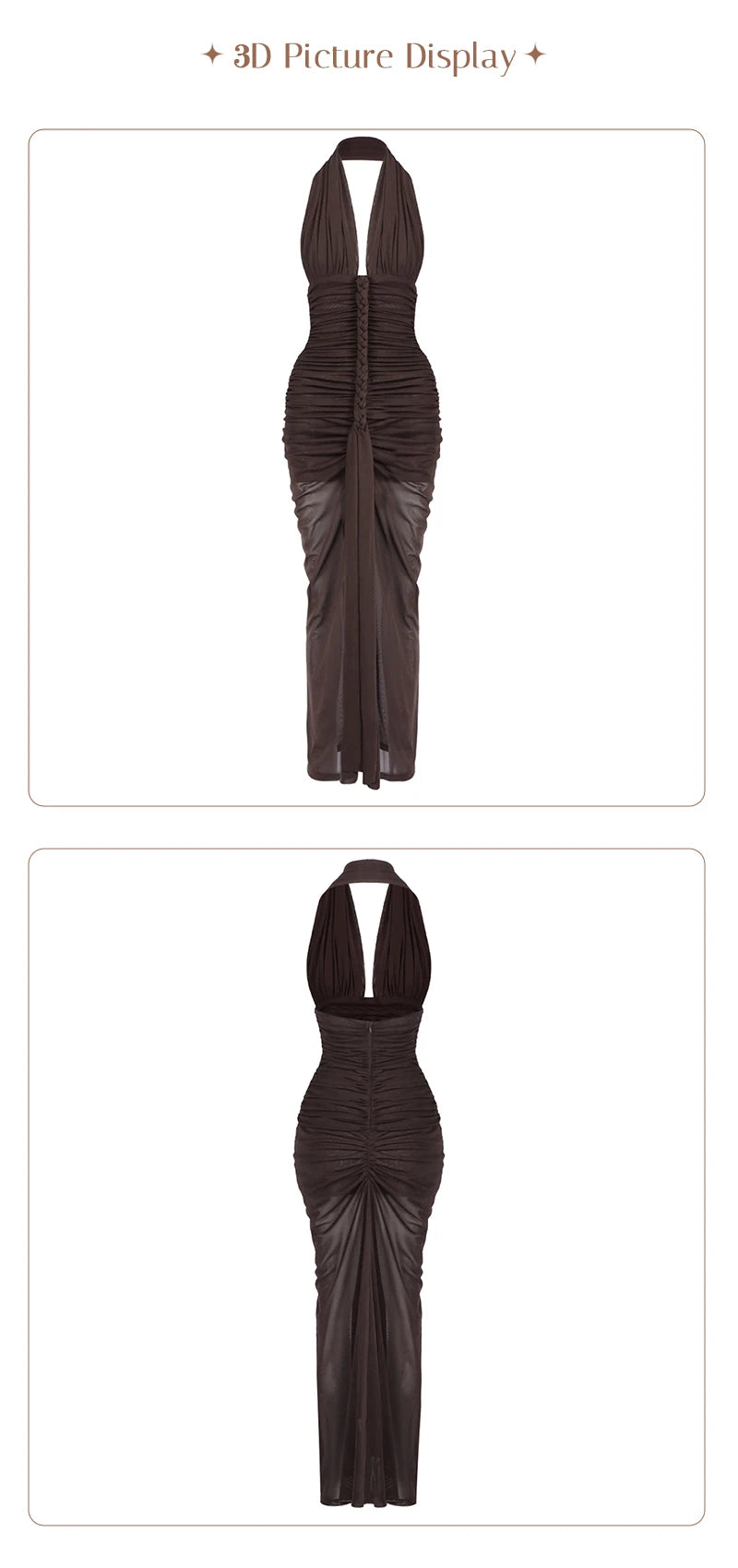Maria Ruched Maxi Dress