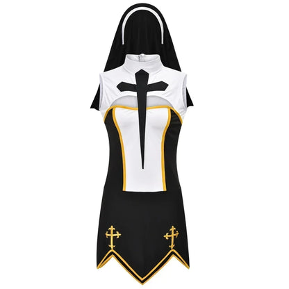 Nun Halloween Costume Fantasy Dress