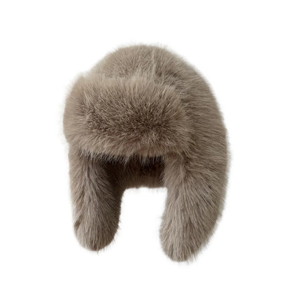 Plush Earflap Fur Hat