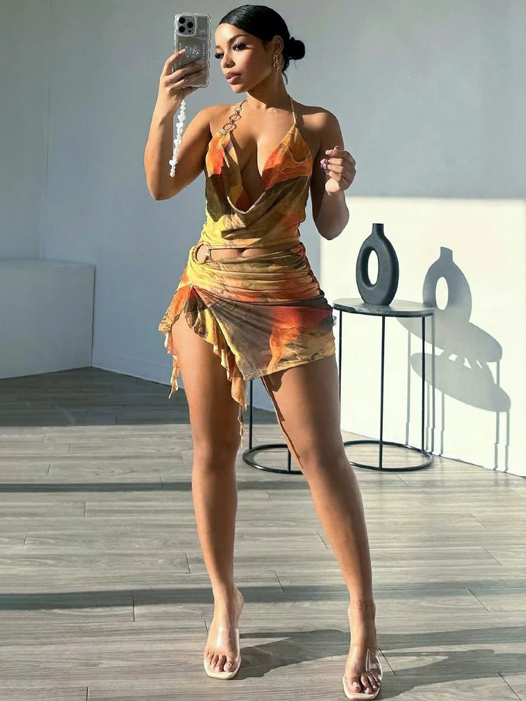 Colorful Mini Dress