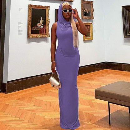 Hooded Maxi Dress