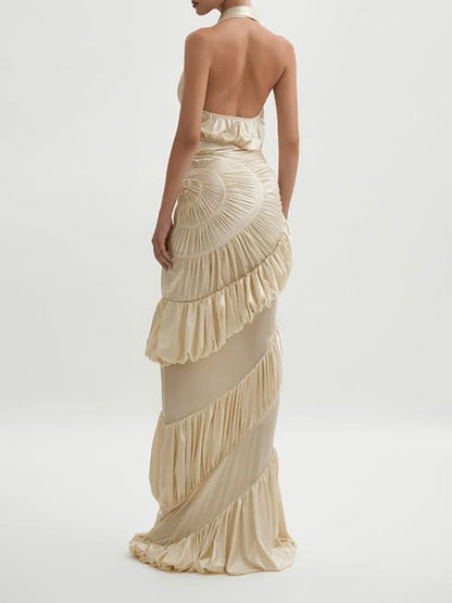 Katrine Ruffles Maxi Dress