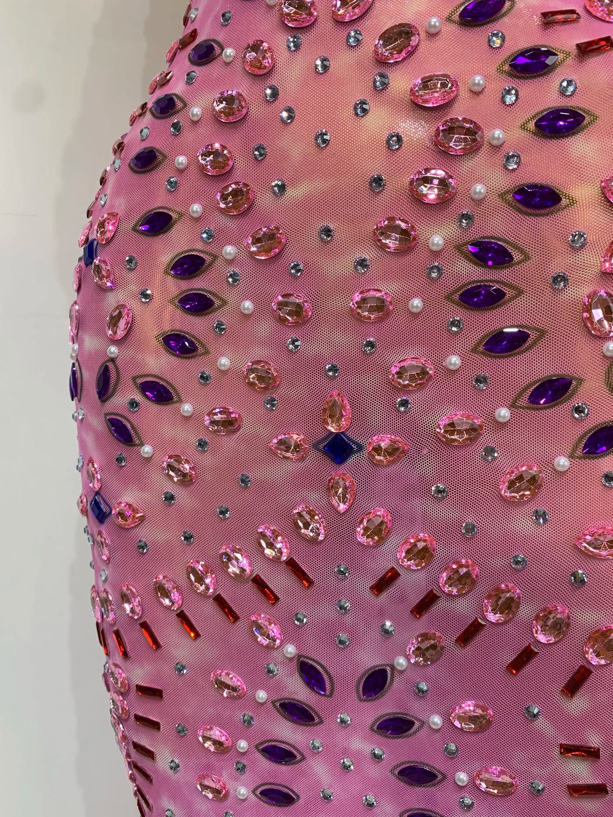 Adelina Rhinestone Backless Maxi Dress