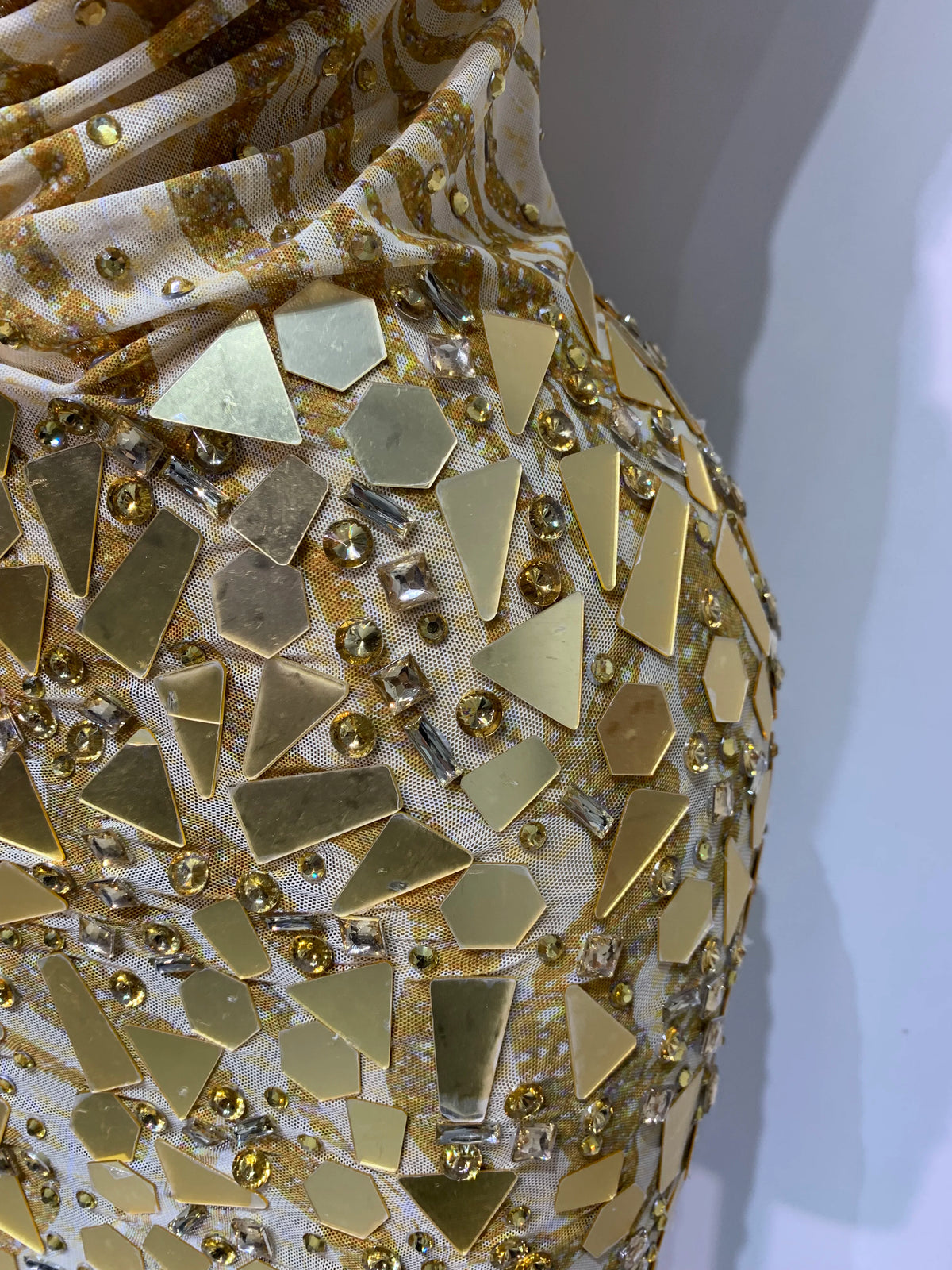 Witney Gold Mini Dress