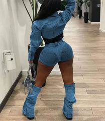 Landi Denim Tracksuit Set