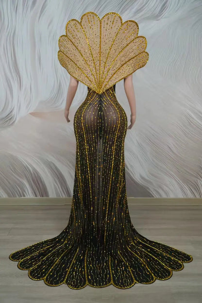 Empress Rhinestone Maxi Dress