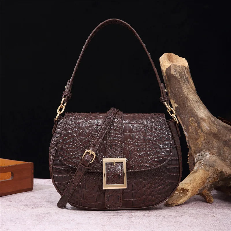 Reptile Pattern Crossbody Bag