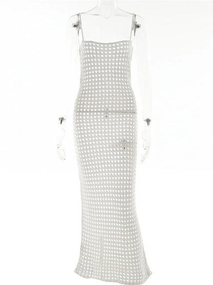 Darlyne Crochet Knitted Maxi Dress