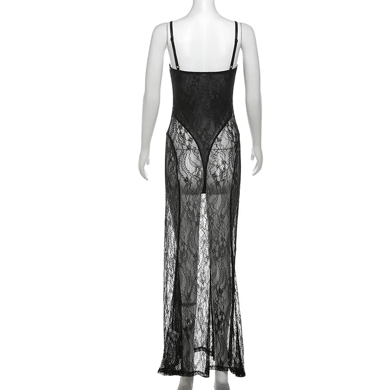 Morena Mesh Maxi Dress